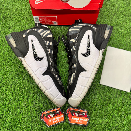 Air Max Penny 1 Tiger Stripes Black White SIZE 9.5M/11W