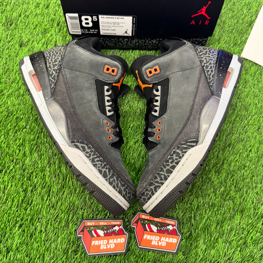 Jordan 3 Retro Fear Pack (2013) SIZE 8.5M/10W