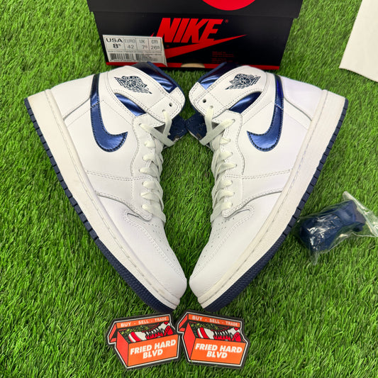 Jordan 1 Retro Metallic Navy (2016) SIZE 8.5M/10W