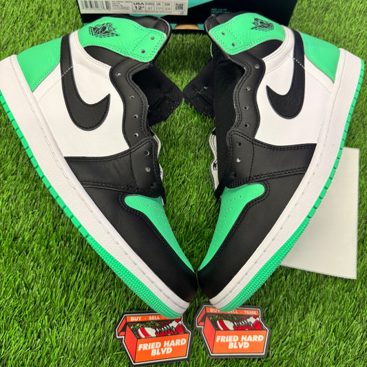 Jordan 1 Retro High OG Green Glow SIZE 12.5M/14W