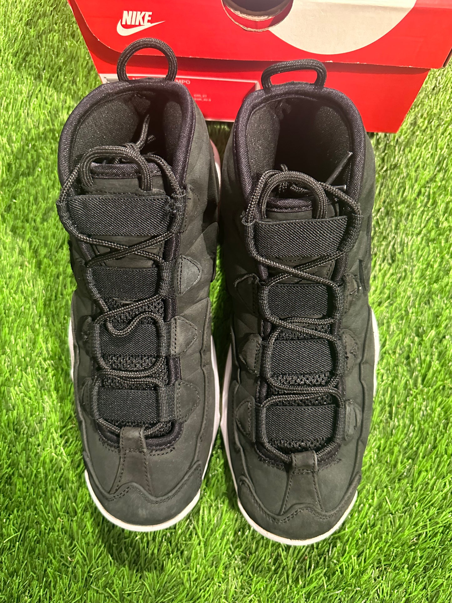 Air Max Uptempo Black SIZE 9M/10.5W