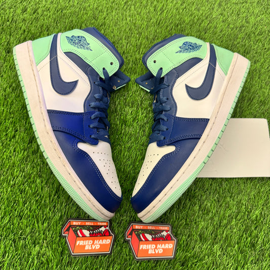 Jordan 1 Mid Mystic Navy Mint Foam SIZE 11M/12.5W