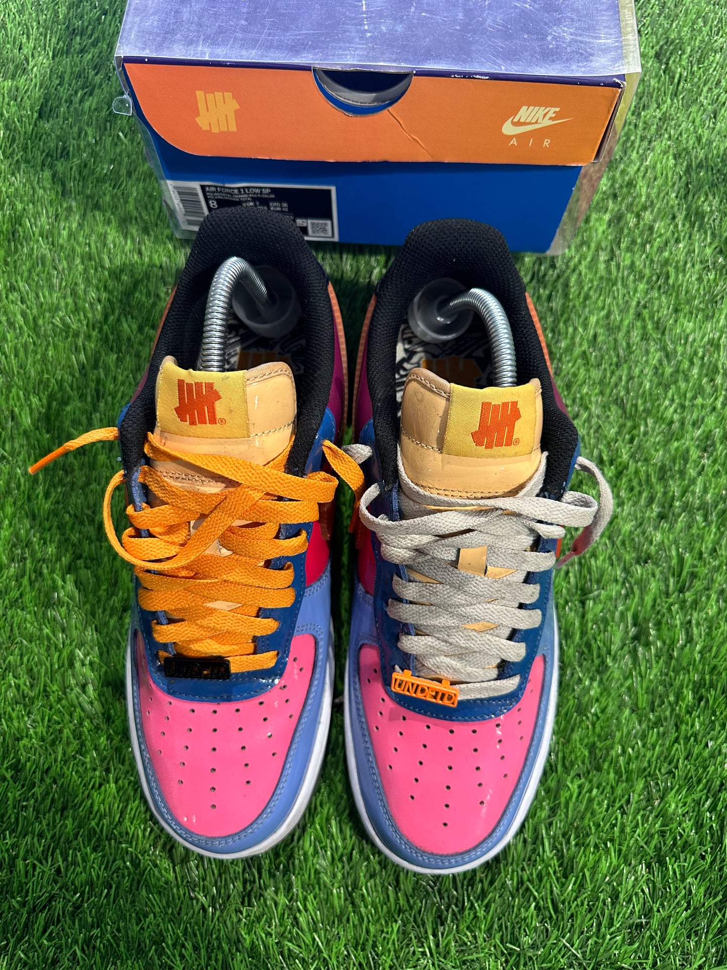 Air Force 1 Low SP Undefeated Multi-Patent Total Orange