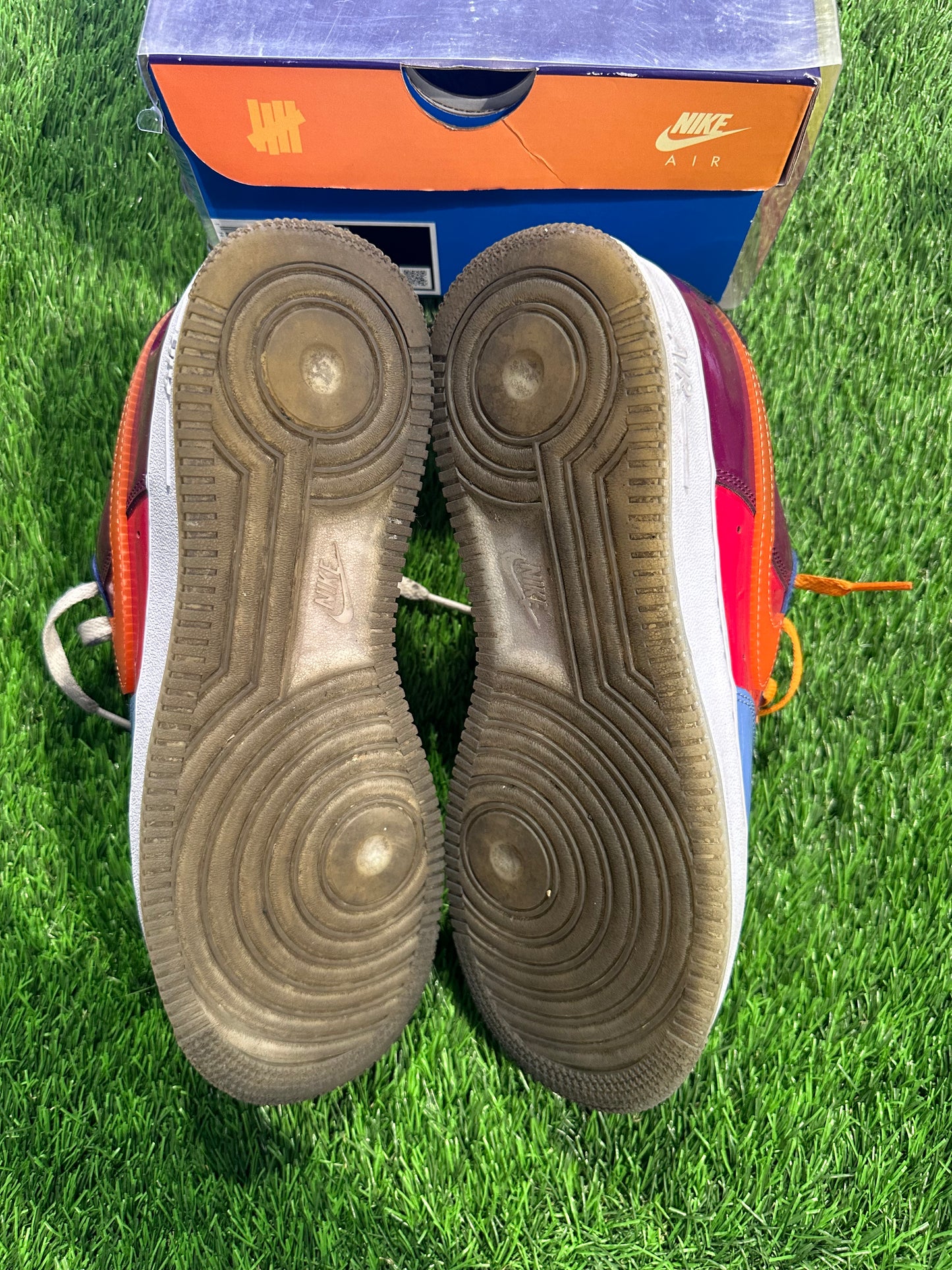 Air Force 1 Low SP Undefeated Multi-Patent Total Orange