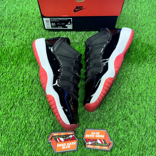 Jordan 11 Retro Low Bred (GS) (2025) SIZE 6.5Y/8W