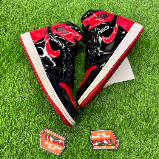 Jordan 1 Retro High OG Patent Bred SIZE 8.5M/10W
