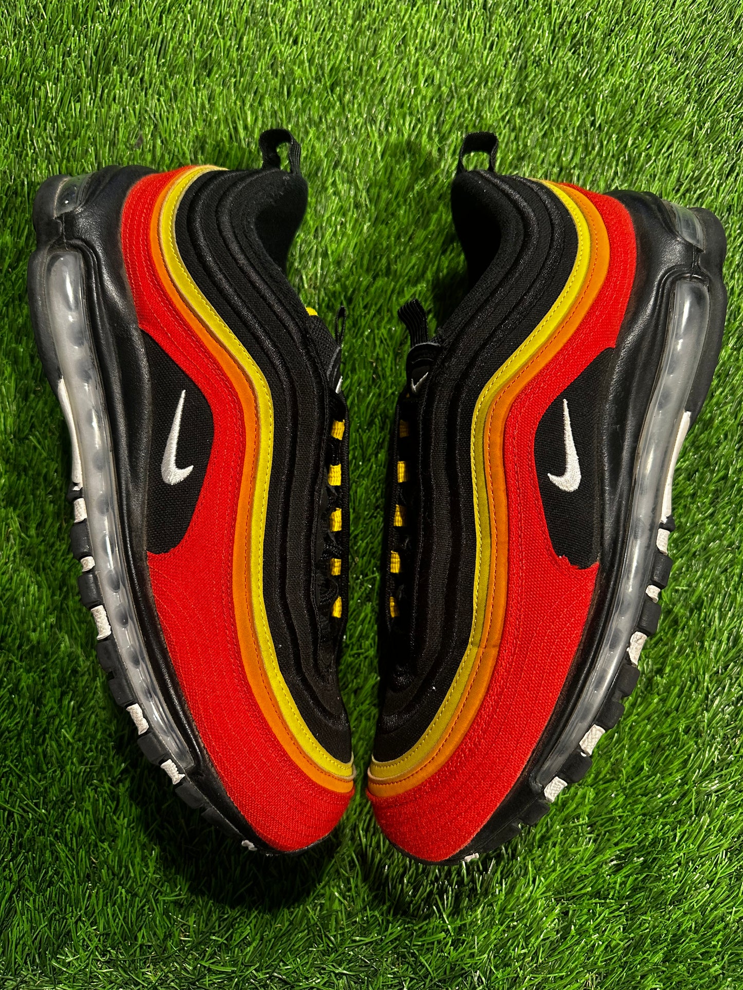 Air Max 97 Black Chile Red Magma Orange SIZE 11M/12.5W