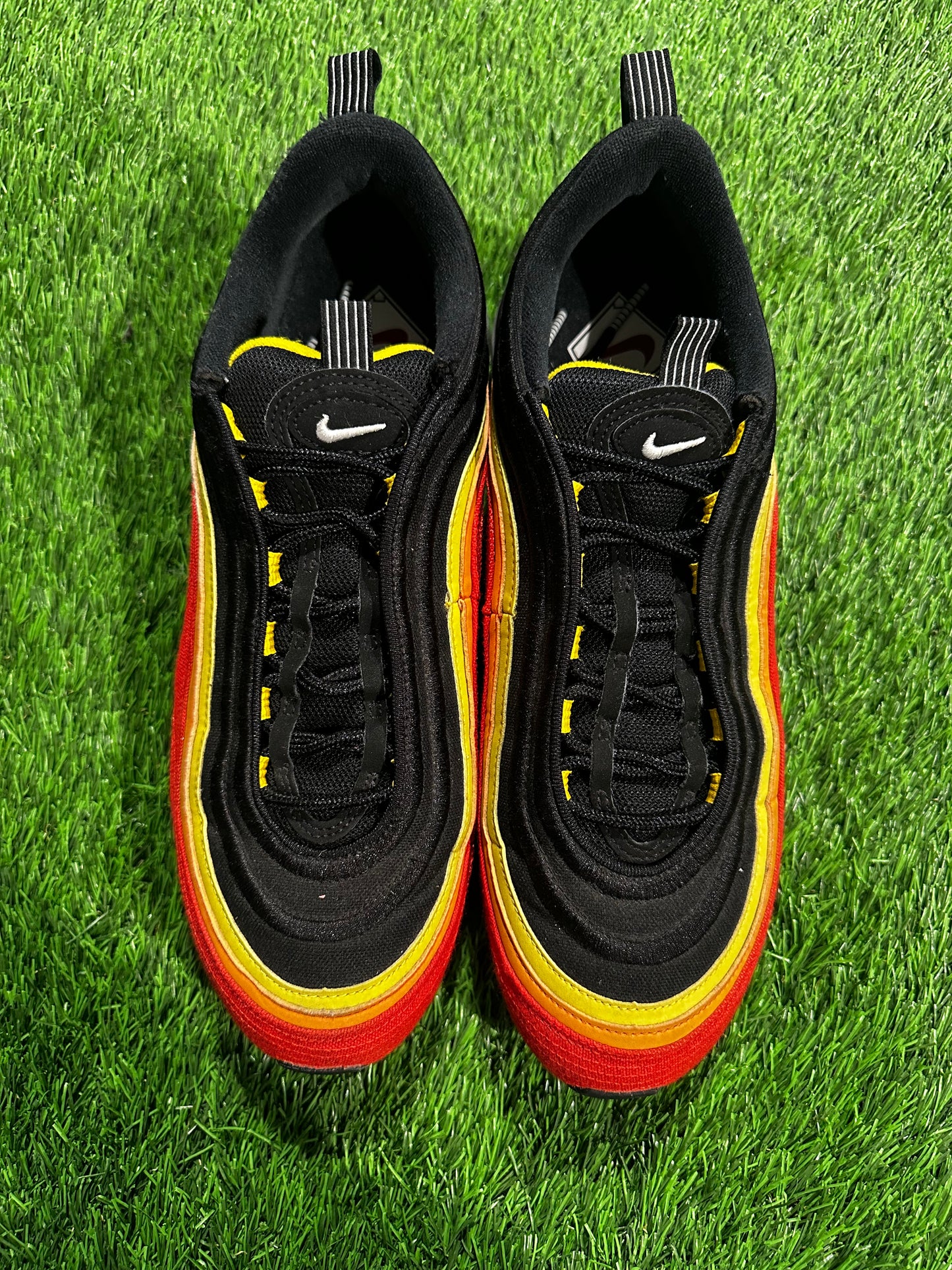 Air Max 97 Black Chile Red Magma Orange SIZE 11M/12.5W