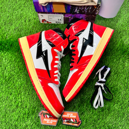 Reves Paris Air Kiy 85 Hi Varsity Red White Black SIZE 14M/15.5W