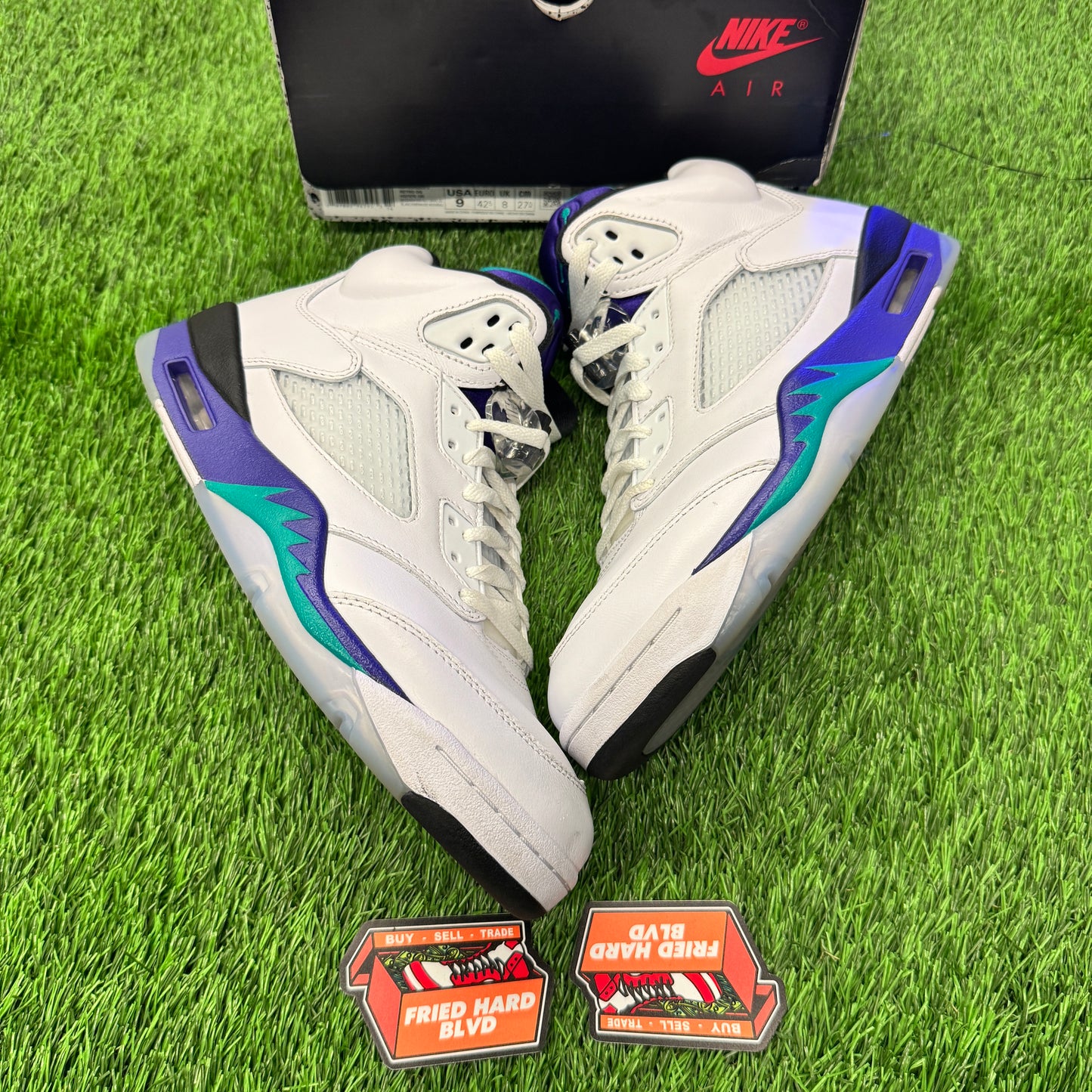 Jordan 5 Retro Grape (2025) SIZE 9M/10.5W