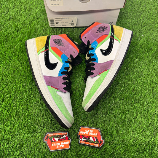 Jordan 1 Mid SE Multi-Color (Women's) SIZE 8.5M/10W