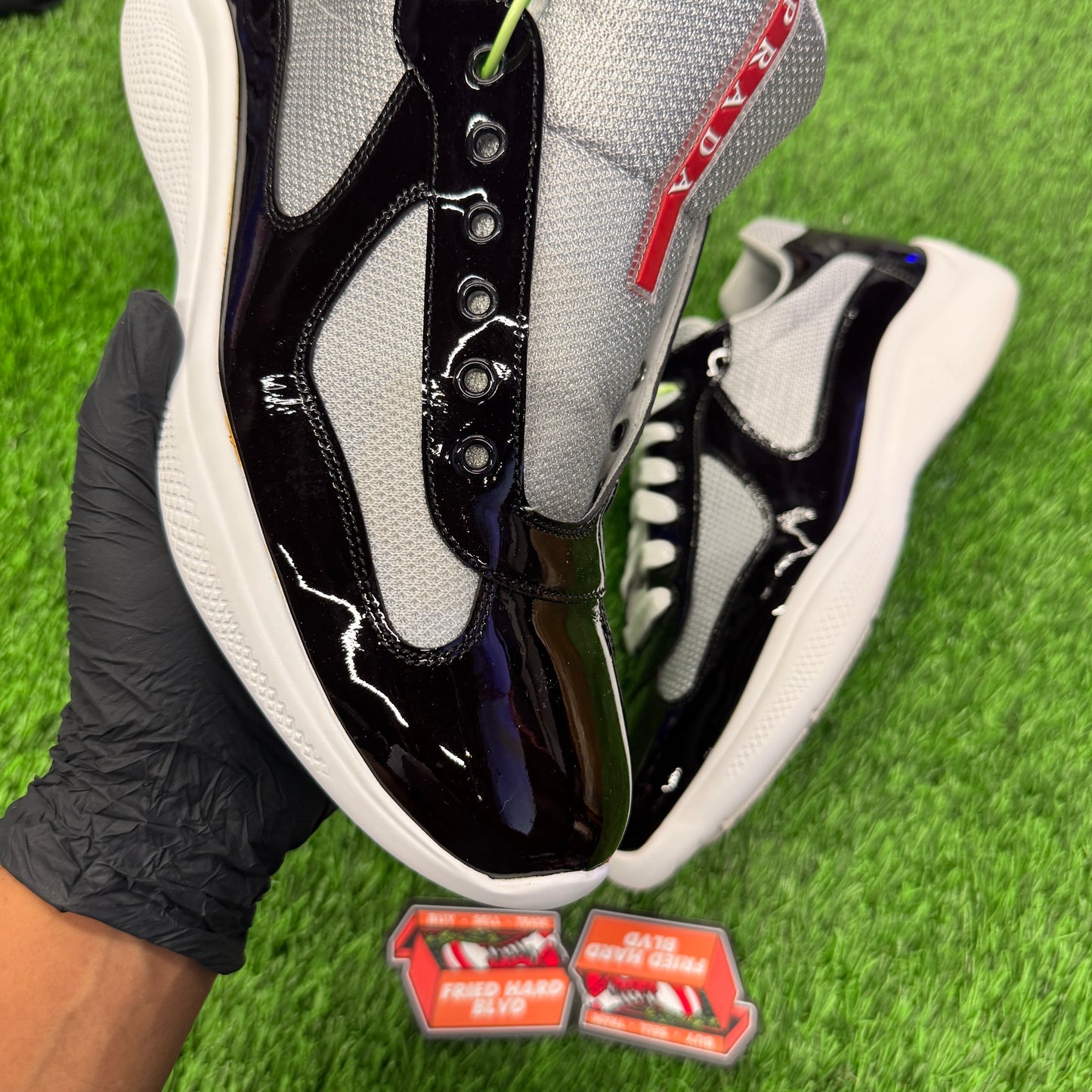 Prada America's Cup Anthracite Gray Silver SIZE 10.5M/12W