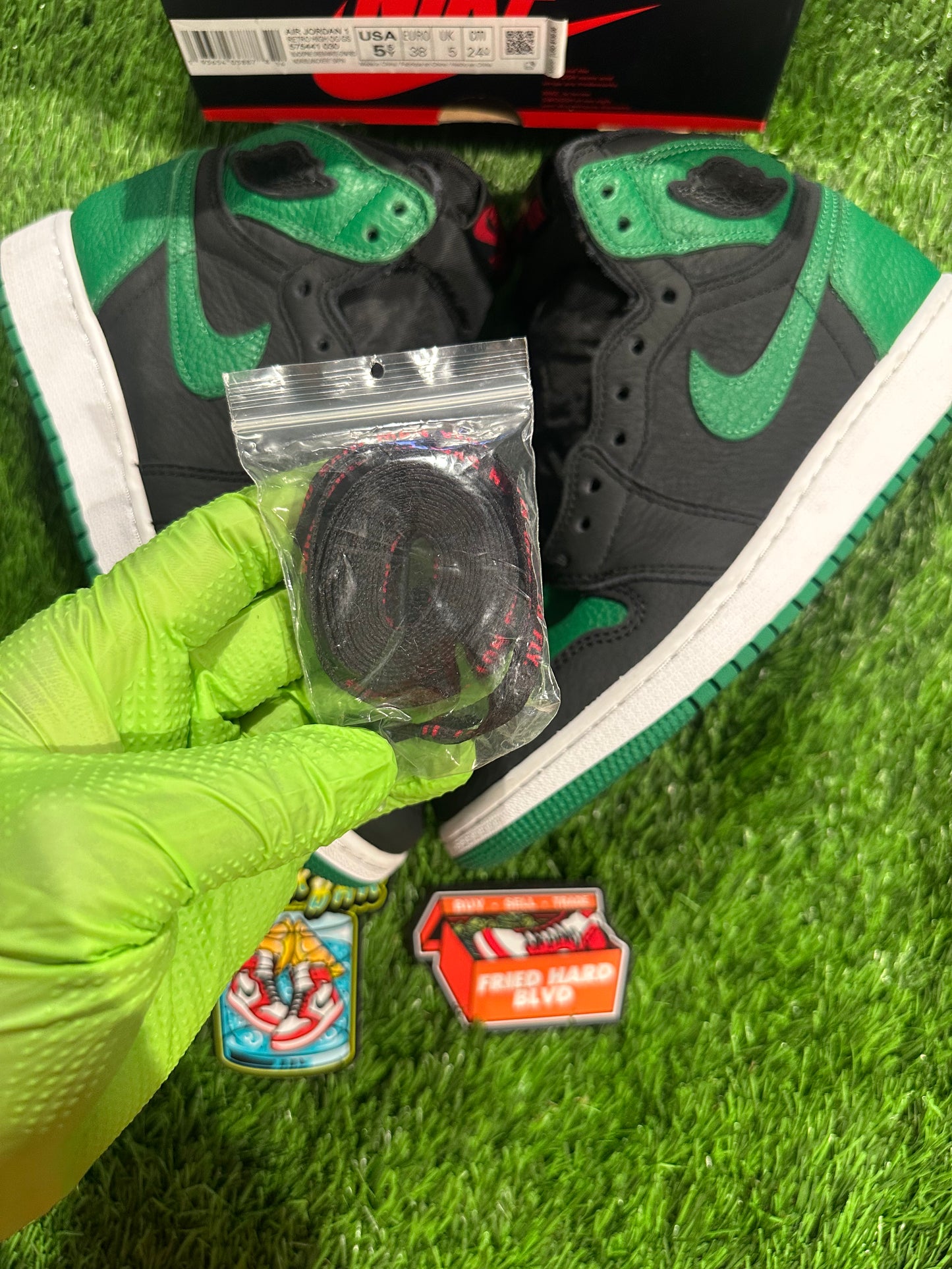 Jordan 1 Retro High Pine Green Black (GS)