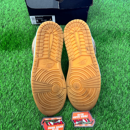 Jordan 1 Mid Tan Gum SIZE 8M/9.5W