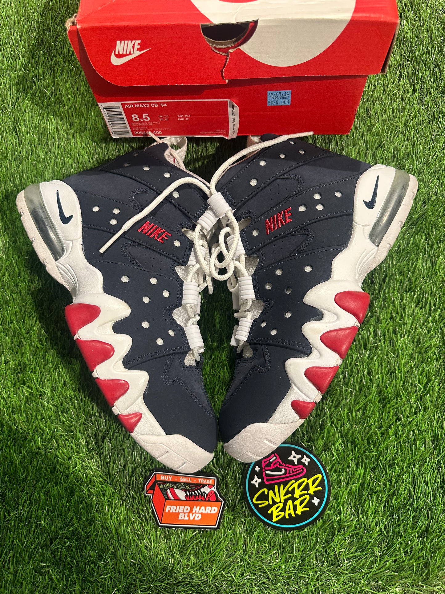 Air Max 2 CB '94 Obsidian Gym Red (2015) SIZE 8.5M/10W