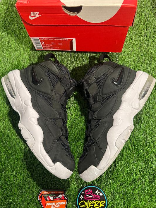 Air Max 2 Uptempo Black White SIZE 9M/10.5W