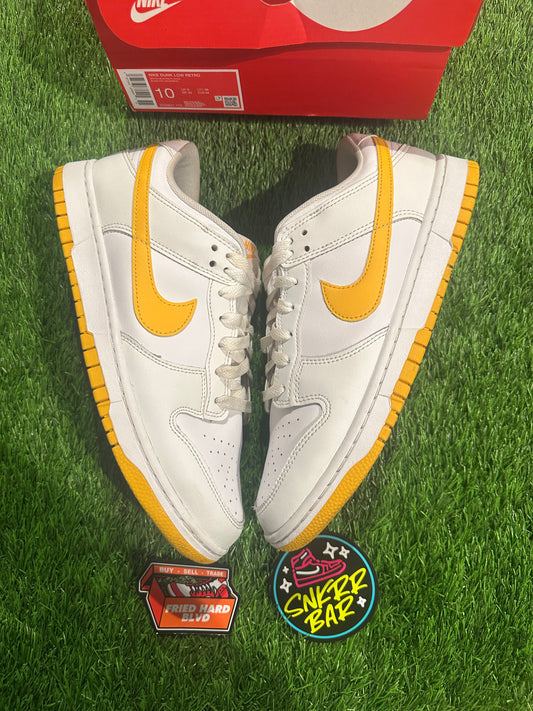 Nike Dunk Low White University Gold
