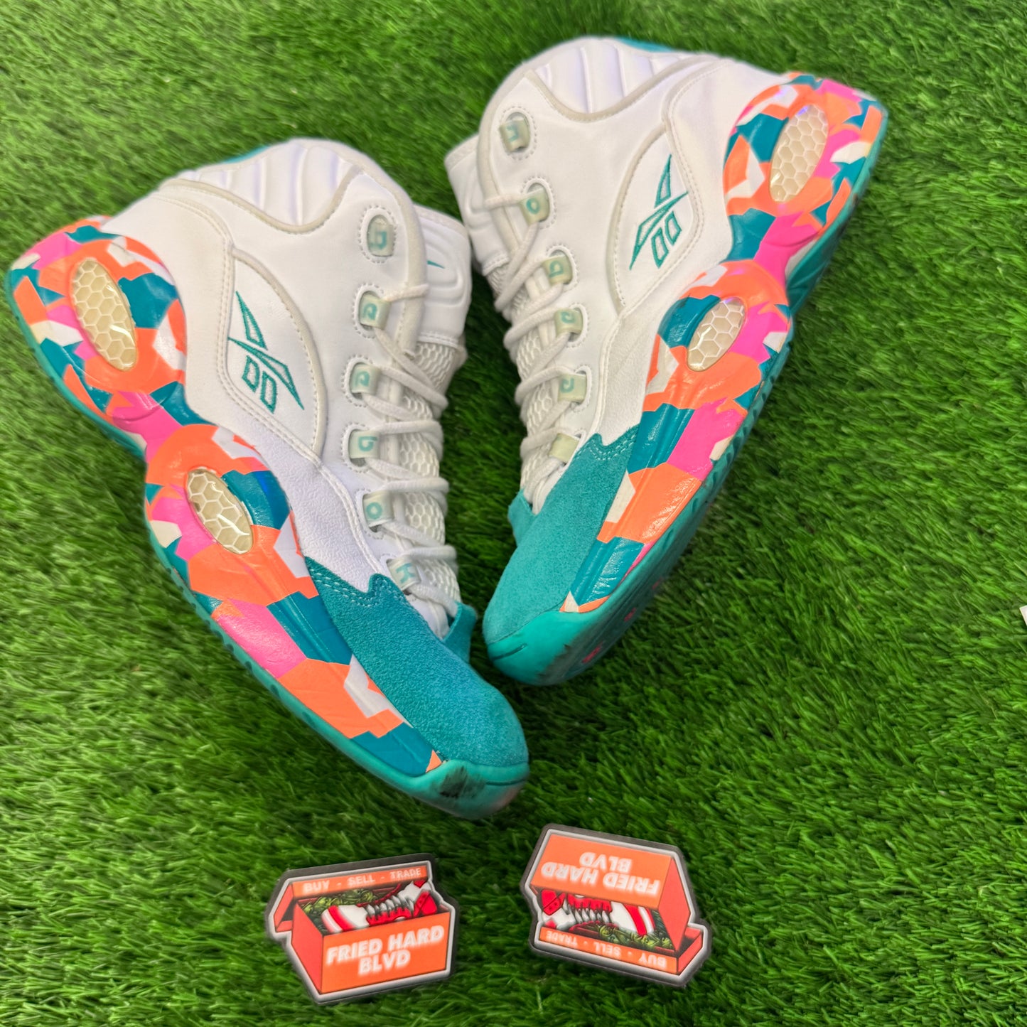 Reebok Question Mid White Noise SIZE 10M/11.5W