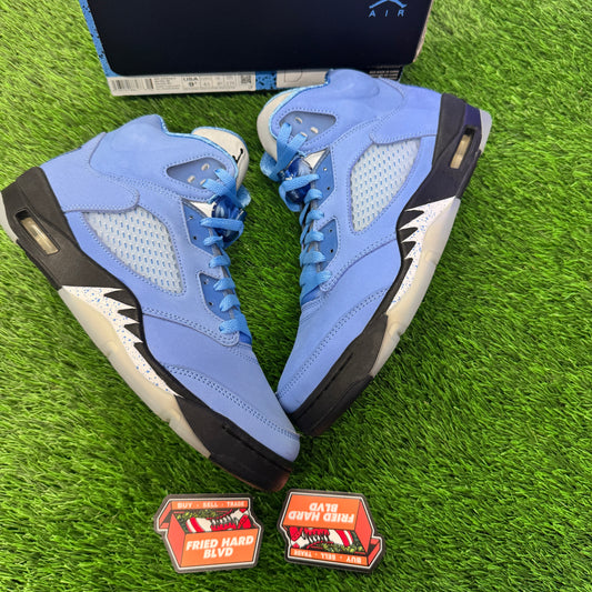 Jordan 5 Retro UNC University Blue SIZE 9.5M/11W