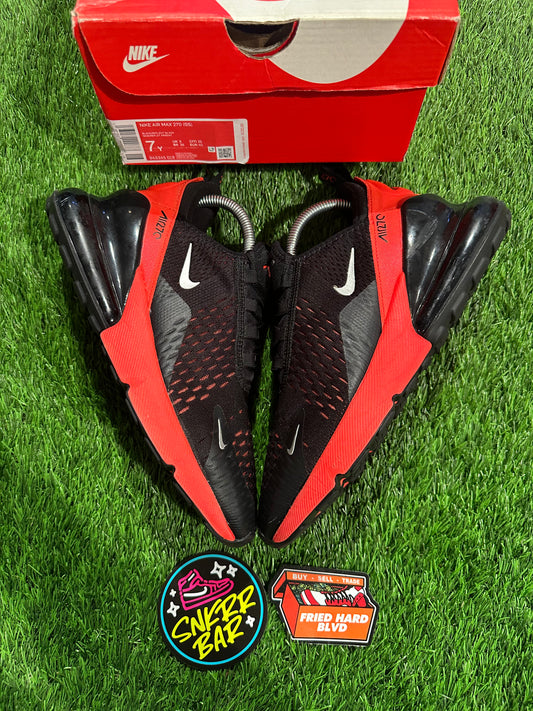 Nike Air Max 270 Black Bright Crimson (GS)