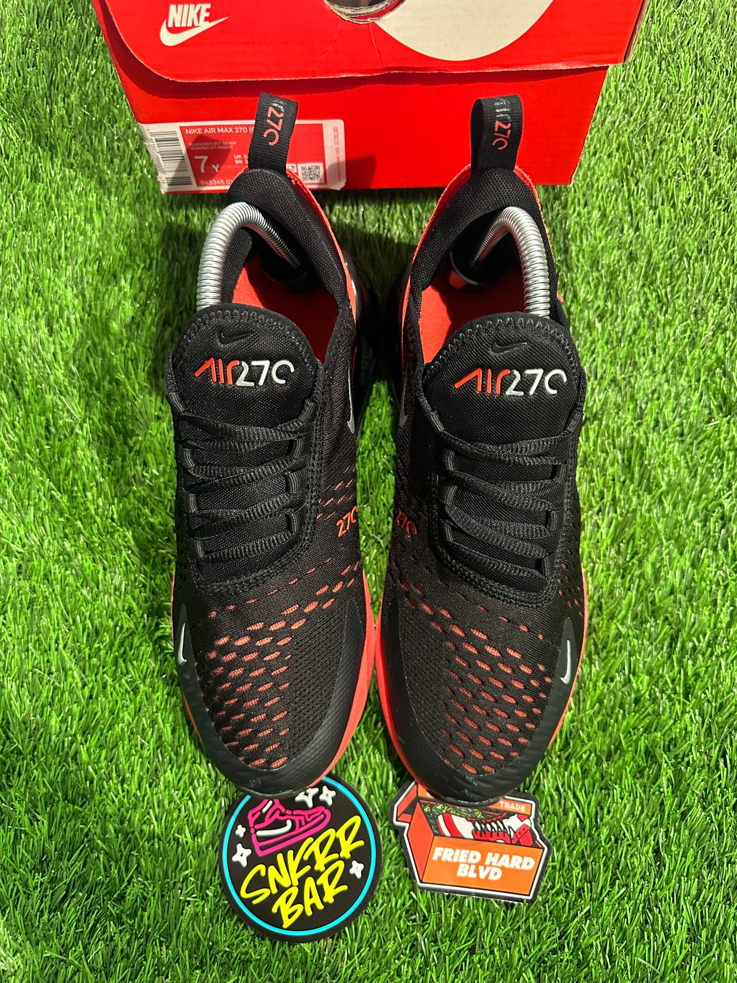 Nike Air Max 270 Black Bright Crimson (GS)