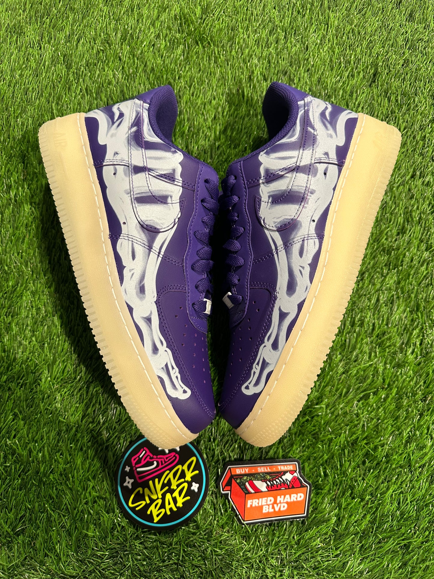 Air Force 1 Low '07 QS Purple Skeleton Halloween (2021) SIZE 8.5M/10W