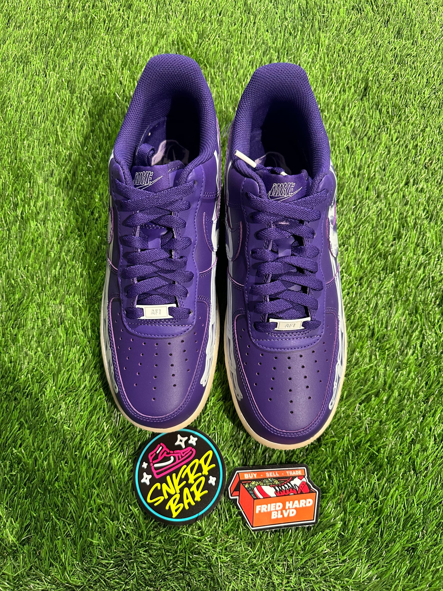 Air Force 1 Low '07 QS Purple Skeleton Halloween (2021) SIZE 8.5M/10W