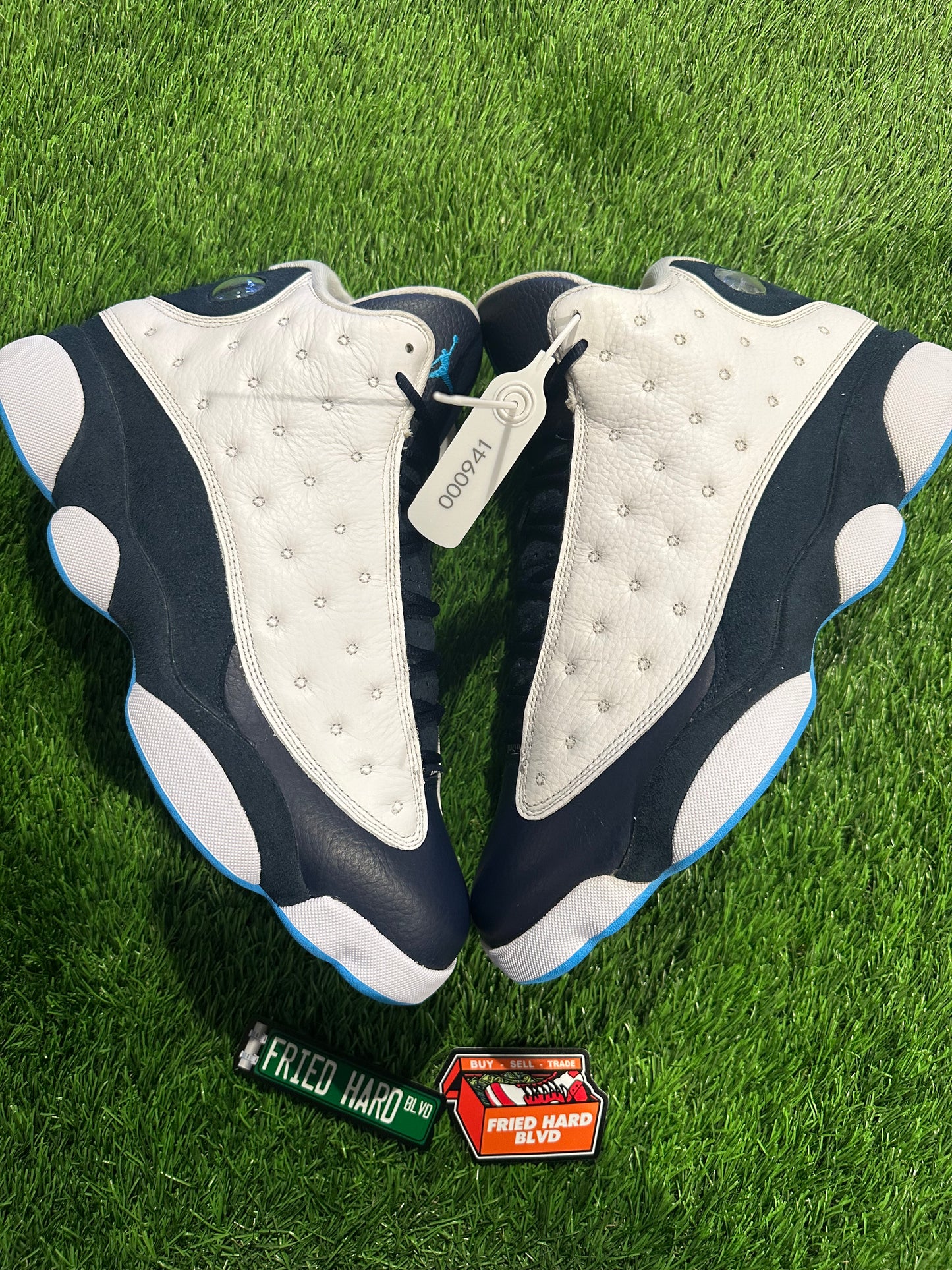 Jordan 13 Retro Obsidian Powder Blue White