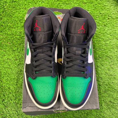 Air Jordan 1 Mid 'Pine Green'