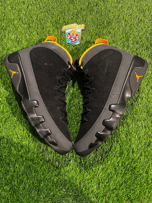 Jordan 9 Retro Dark Charcoal University Gold