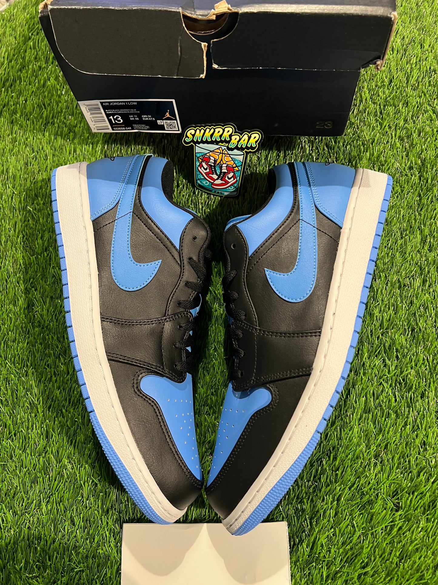 Jordan 1 Low Black University Blue