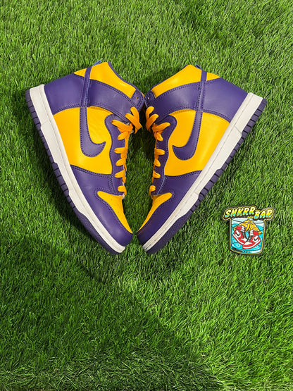 Dunk High Lakers (GS) SIZE 6.5Y/8W