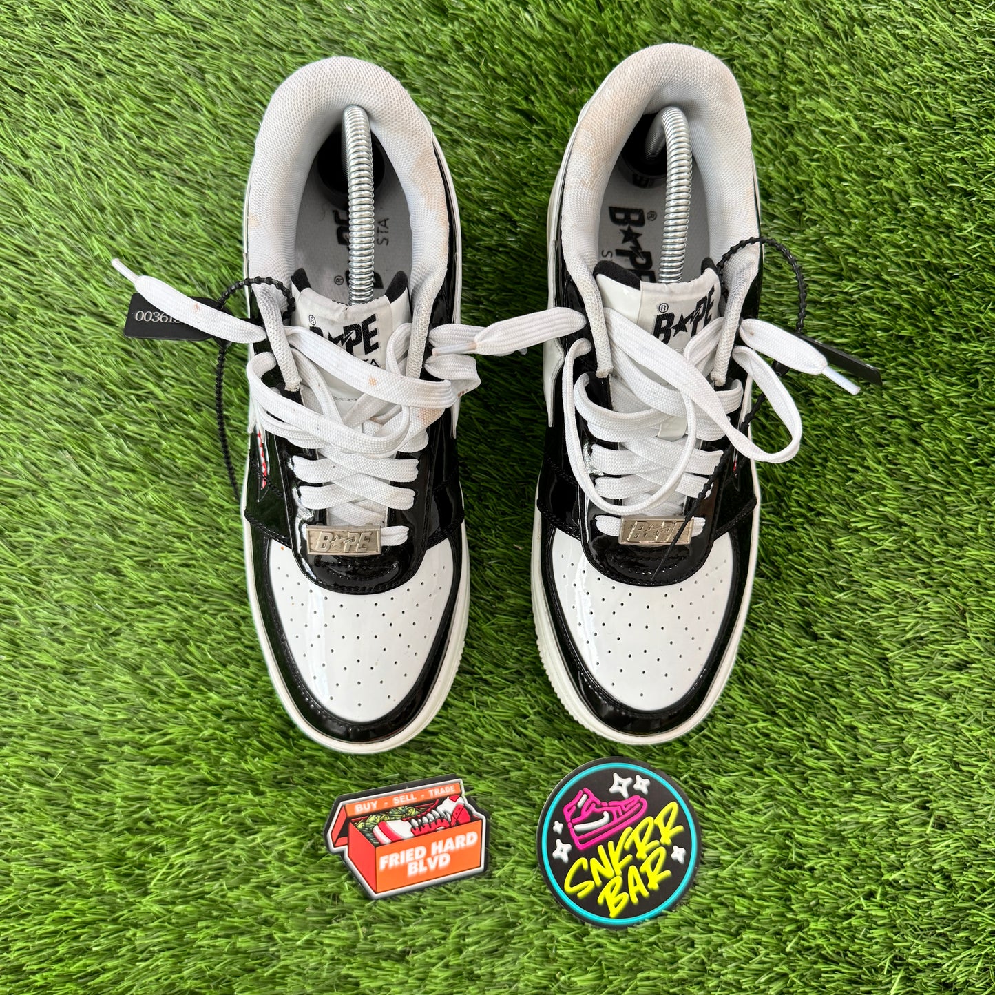 A Bathing Ape Bape Sta Low Color Block Shark Black