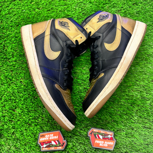 Jordan 1 Retro High OG Black Metallic Gold 12M/13.5W