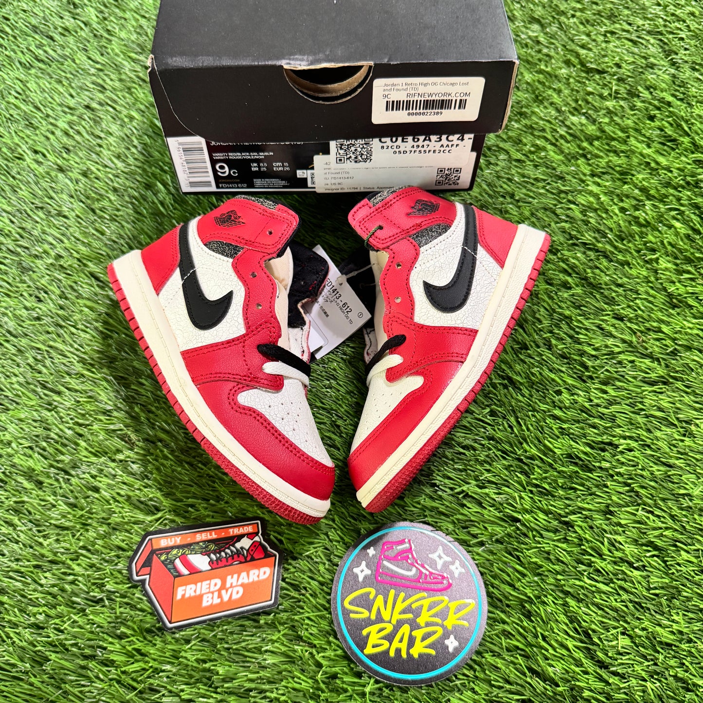 Jordan 1 Retro High OG Chicago Lost and Found (TD)