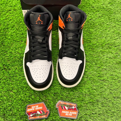 Jordan 1 Mid Black Toe Starfish 9M/10.5W