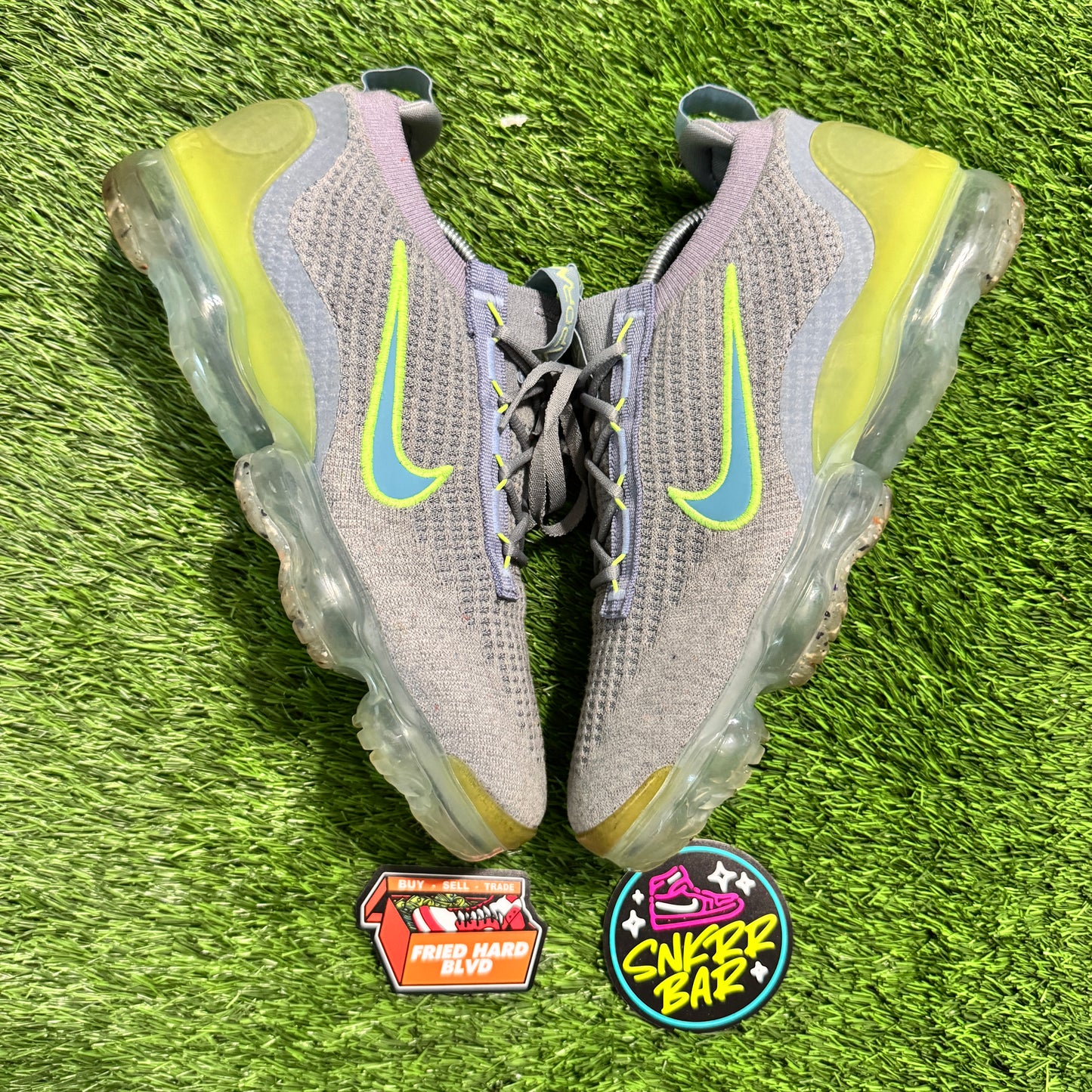 Air VaporMax 2021 FK Particle Grey Liquid Lime SIZE 10M/11.5W