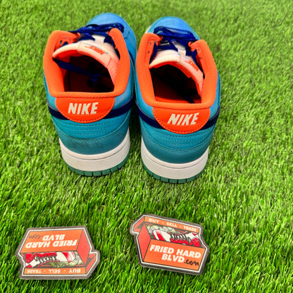 Nike Dunk Low SE Baltic Blue Total Orange 9.5M/11W