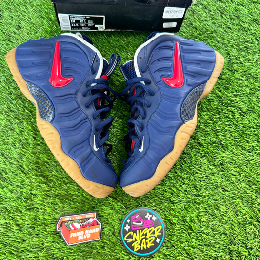 Nike Air Foamposite Pro Blue Void University Red