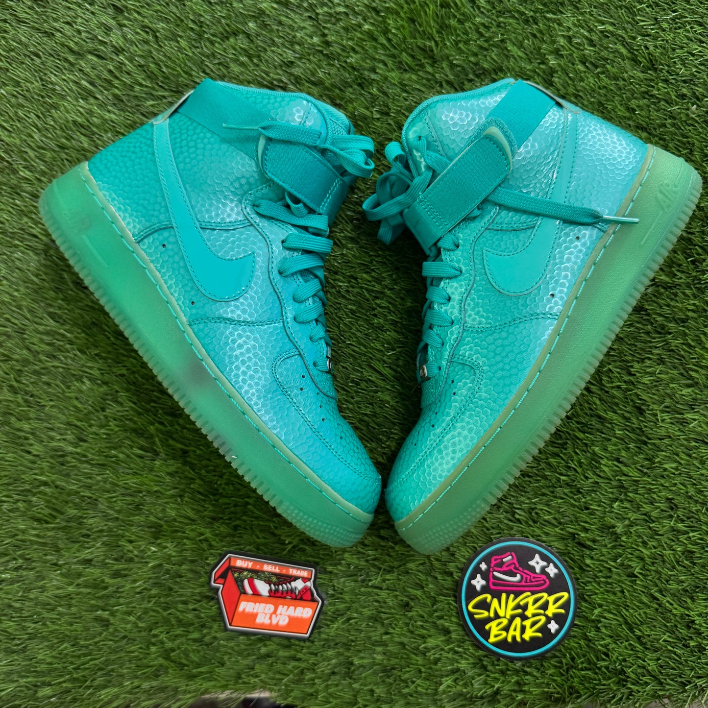 Nike Air Force 1 Hi Premium Light Retro Easter Green Teal (2015)