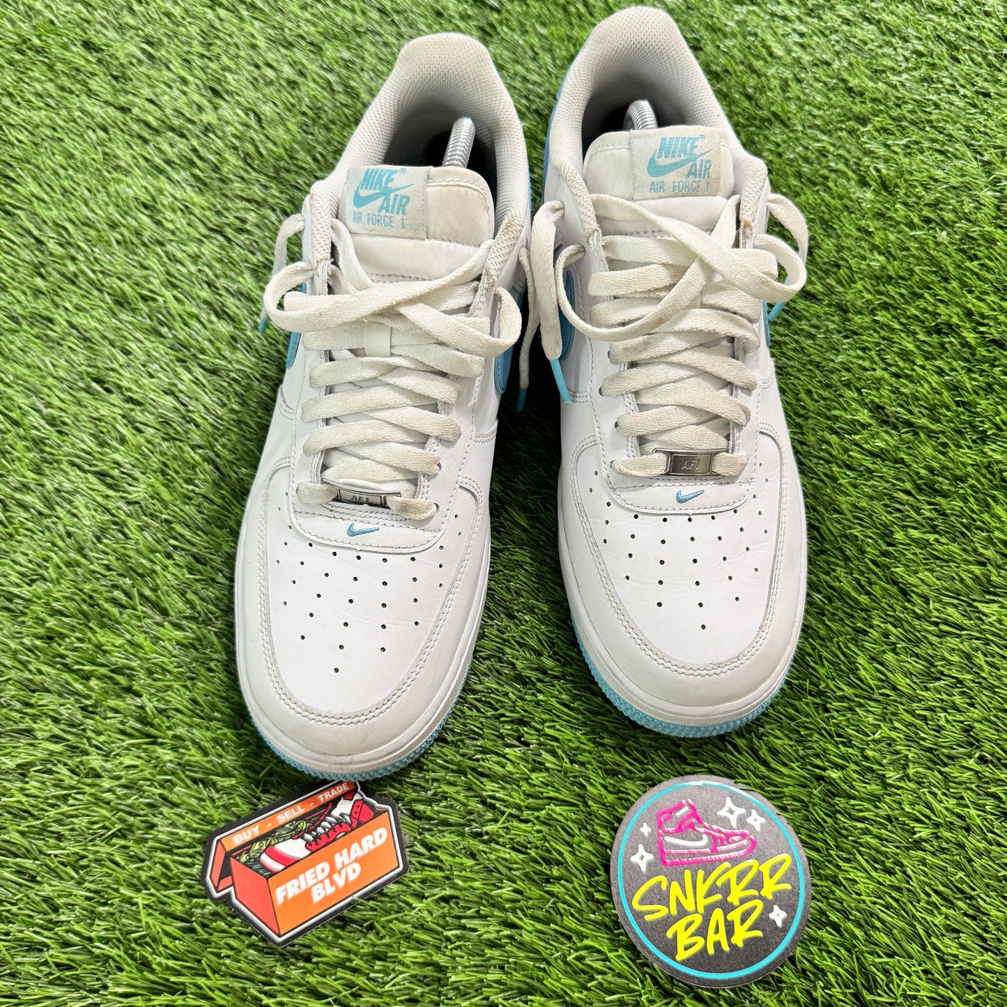 Nike Air Force 1 Low '07 White Aquarius Blue