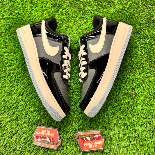 Nike Air Force 1 Low Black Iron Grey Patent 9M/10.5W
