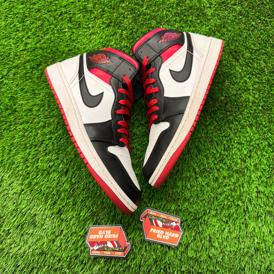 Jordan 1 Mid Gym Red Black Toe 10M/11.5W