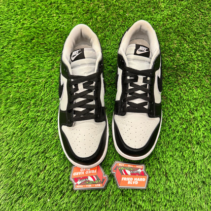 Nike Dunk Low Chenille Swoosh Black Grey 10M/11.5W