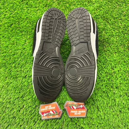 Nike Dunk Low Chenille Swoosh Black Grey 10M/11.5W