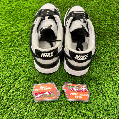 Nike Dunk Low Chenille Swoosh Black Grey 10M/11.5W