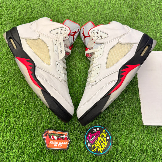 Jordan 5 Retro Fire Red Silver Tongue (2020) 13M/14.5