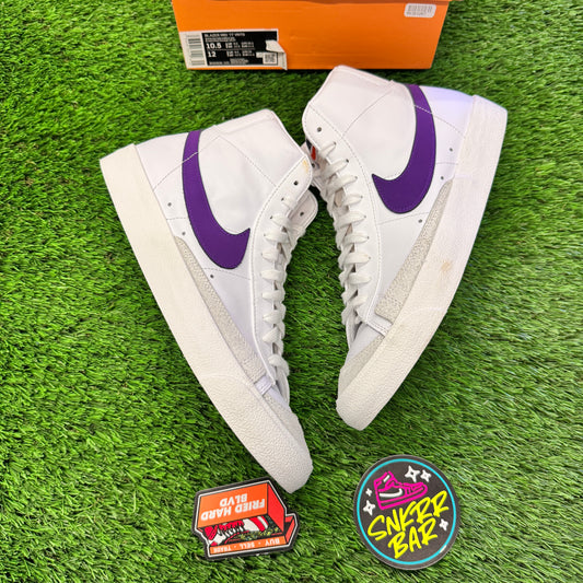 Nike Blazer Mid 77 Vintage White Voltage Purple 10.5M/12W