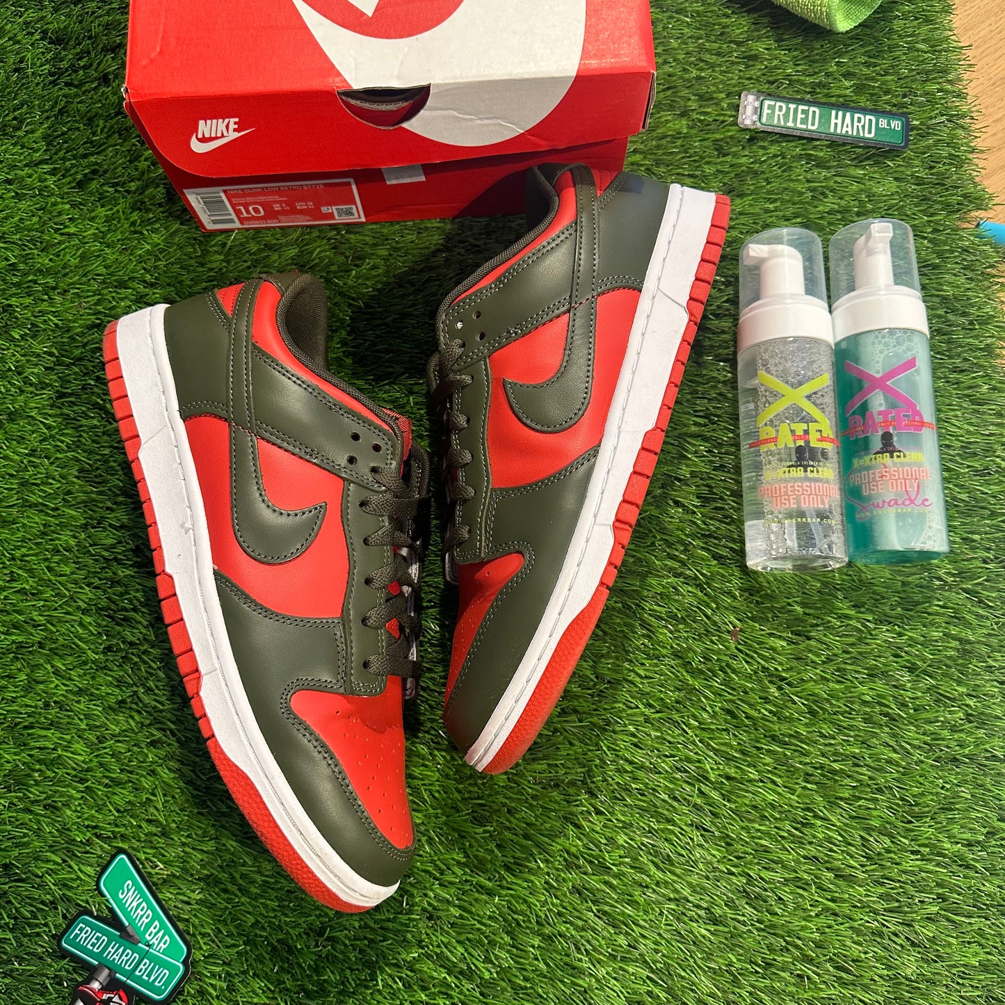 Nike Dunk Low Mystic Red Cargo Khaki