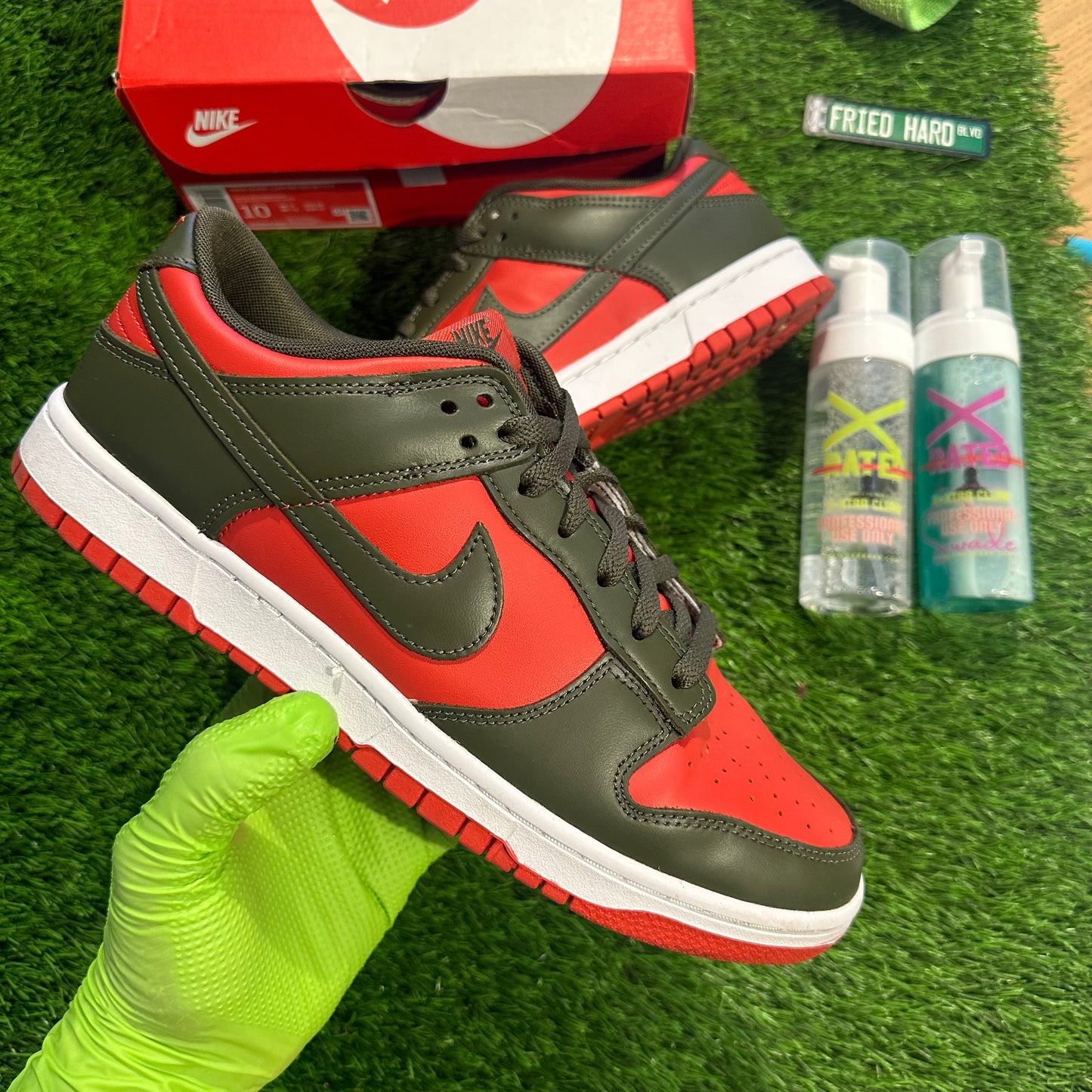 Nike Dunk Low Mystic Red Cargo Khaki